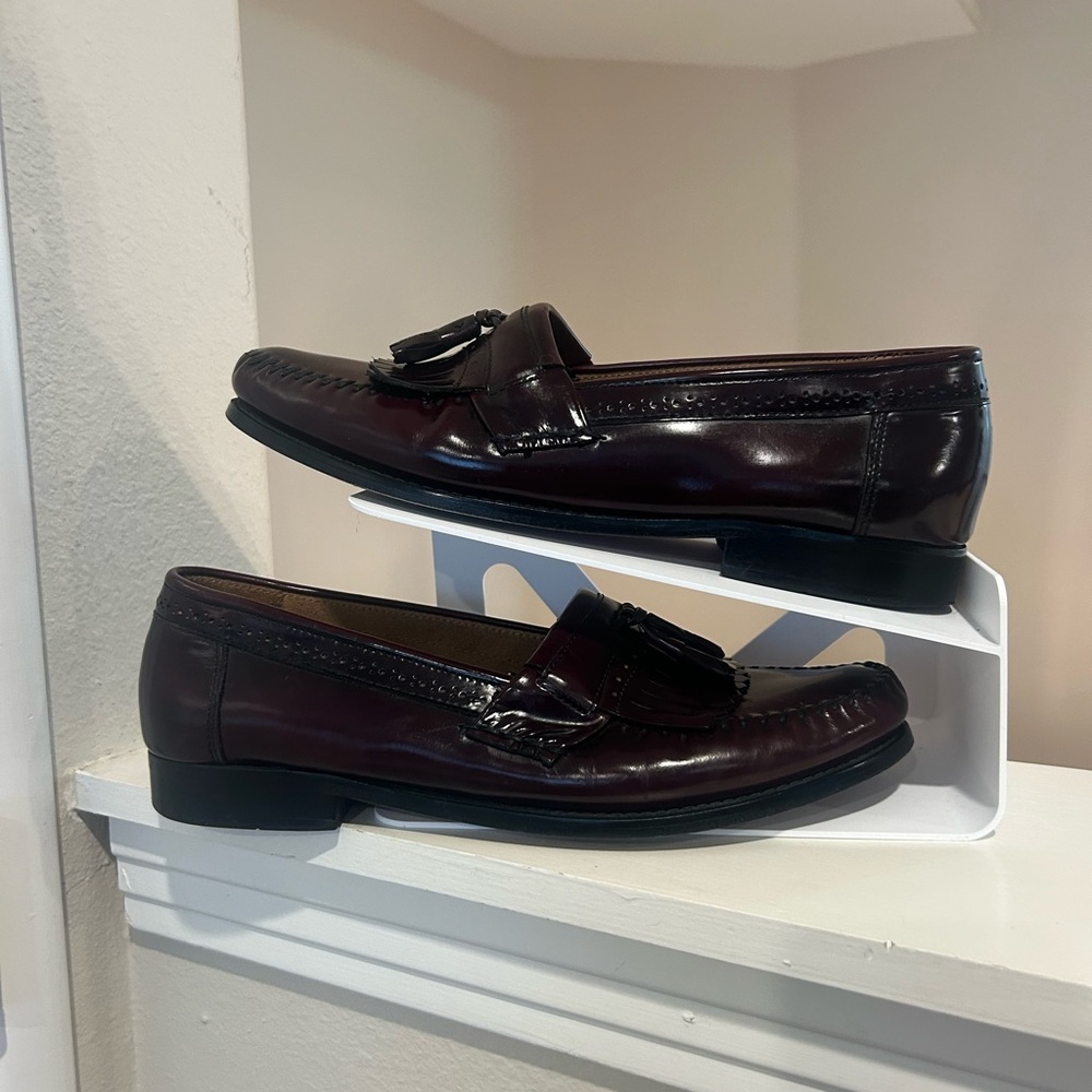 G.H. Bass & Co. Burgundy Tassel Loafers